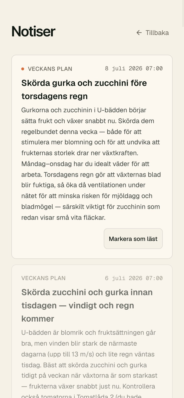 En notis från Gro